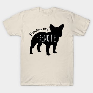 Pardon My Frenchie - Black French Bulldog Silhouette T-Shirt